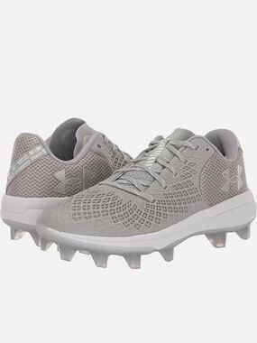 Women's Under Armour Glyde 2 MT TPU Softball Cleats  Color: Grey M